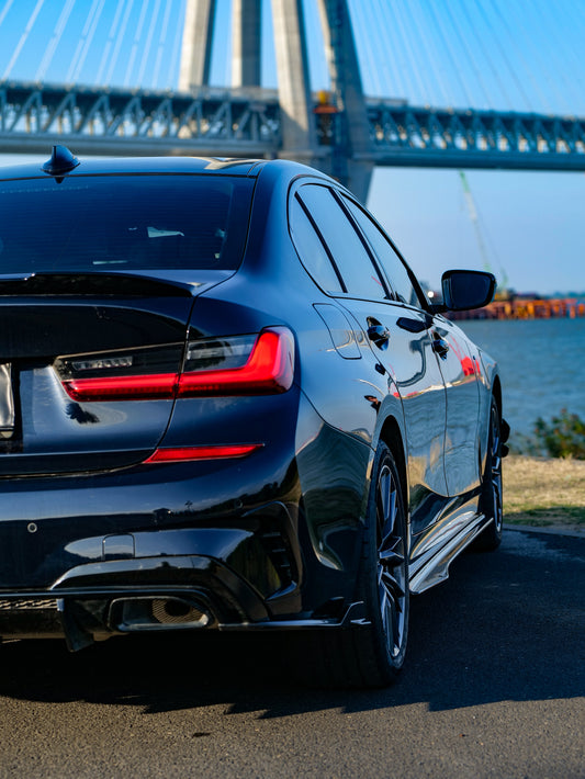 BMW 3 Series 330i M340i G20 G21 Pre-LCI (fitment for 330i requires M-Sport package bumper) 2020 2021 2022 with Aftermarket Parts - Rear Canards ABS from VTEN