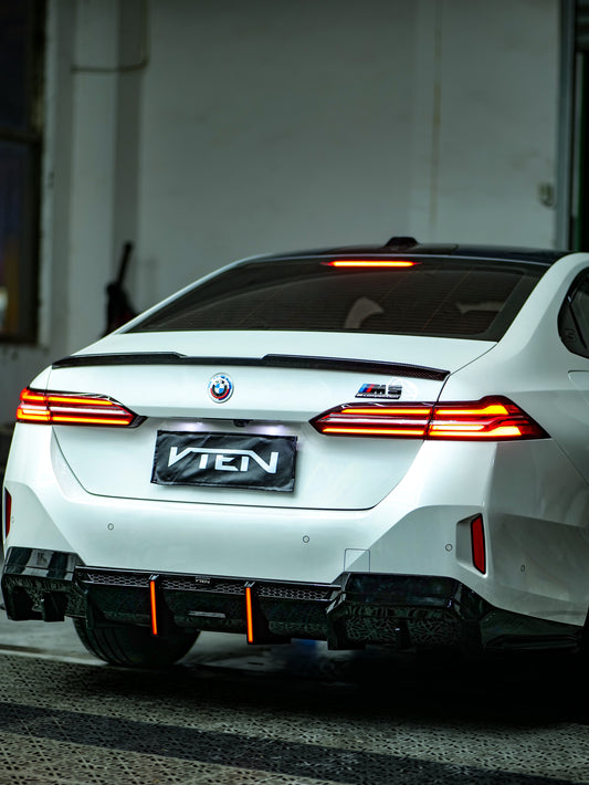 BMW 5 Series 530 540 & i5 e/x Drive40 M60 G60 2024-ON with Aftermarket Parts - Rear Lip Spoiler ABS from VTEN