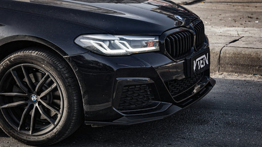 BMW 5 Series M550i 540i (With M-Package Bumper) G30 G31 LCI 2021-ON with Aftermarket Parts - Front Lip PP from VTEN