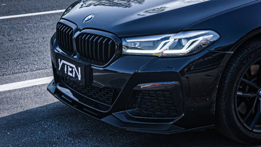 BMW 5 Series M550i 540i (With M-Package Bumper) G30 G31 LCI 2021-ON with Aftermarket Parts - Front Lip PP from VTEN