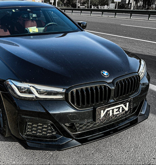 BMW 5 Series M550i 540i (With M-Package Bumper) G30 G31 LCI 2021-ON with Aftermarket Parts - Front Lip PP from VTEN