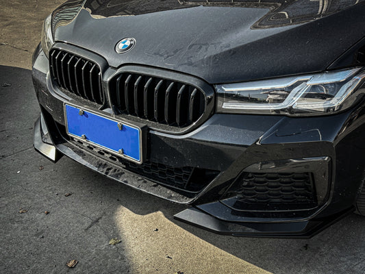 BMW 5 Series M550i 540i (With M-Package Bumper) G30 G31 LCI 2021-ON with Aftermarket Parts - Front Lip PP from VTEN