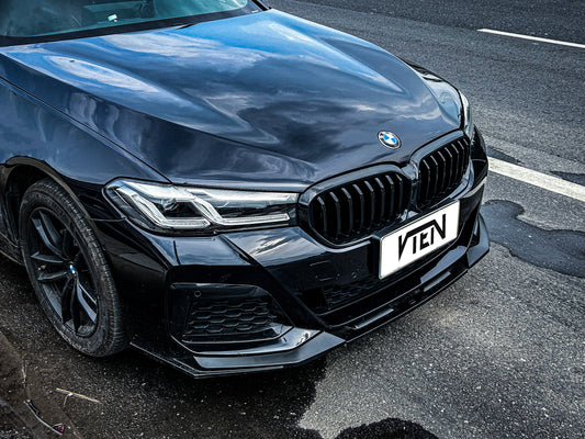 BMW 5 Series M550i 540i (With M-Package Bumper) G30 G31 LCI 2021-ON with Aftermarket Parts - Front Lip PP from VTEN