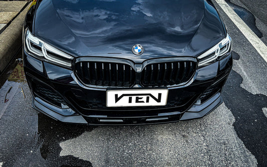 BMW 5 Series M550i 540i (With M-Package Bumper) G30 G31 LCI 2021-ON with Aftermarket Parts - Front Lip PP from VTEN