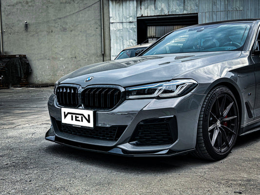 BMW 5 Series M550i 540i (With M-Package Bumper) G30 G31 LCI 2021-ON with Aftermarket Parts - Front Lip PP from VTEN