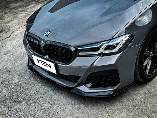 BMW 5 Series M550i 540i (With M-Package Bumper) G30 G31 LCI 2021-ON with Aftermarket Parts - Front Lip PP from VTEN