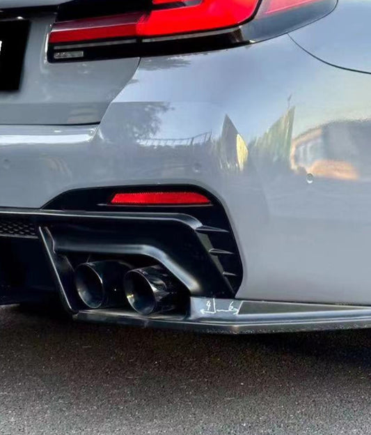 BMW M5/M5C F90 (Fits Both Pre-LCI & LCI) 2018-ON & 5 Series G30 540i M550i (With M-Package Bumper) G30 G31 (Fits Both Pre-LCI & LCI) 2017-ON with Aftermarket Parts - V1 Rear Canards PP from VTEN