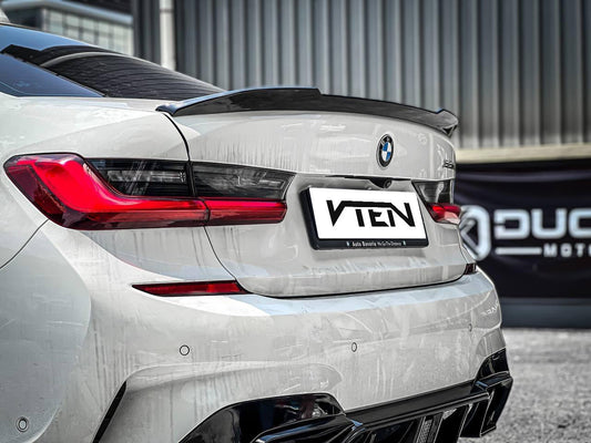 BMW M3 G80 2021-ON & 3 Series 330i M340i (Fits Both Pre-LCI & LCI) G20 2019-ON with Aftermarket Parts - Rear Lip Spoiler ABS from VTEN