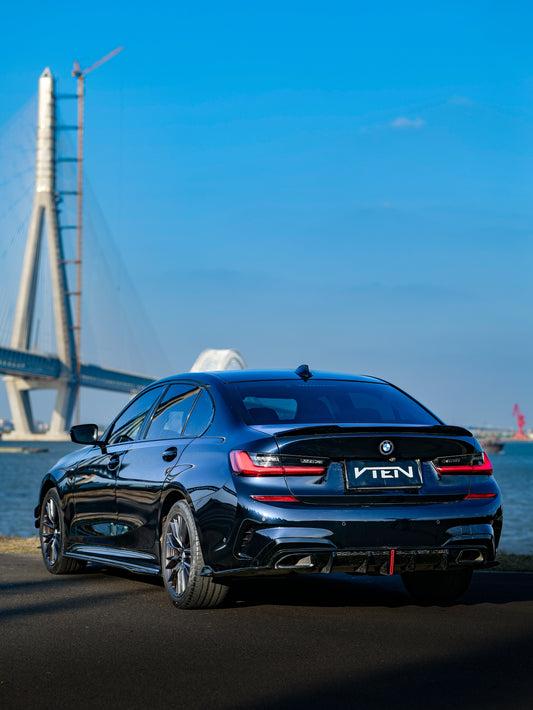 BMW M3 G80 2021-ON & 3 Series 330i M340i (Fits Both Pre-LCI & LCI) G20 2019-ON with Aftermarket Parts - Rear Lip Spoiler ABS from VTEN