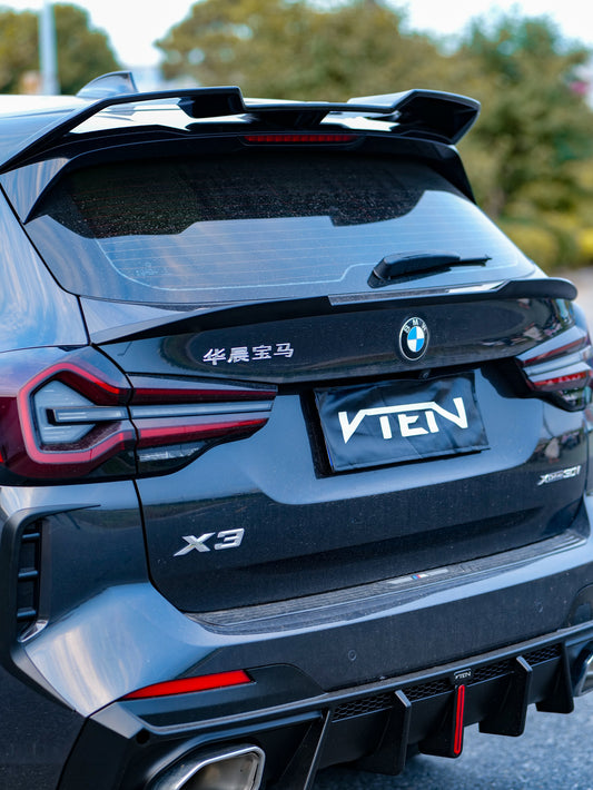 BMW X3 s/x Drive30 G01 LCI & IX3 BEV G08 LCI 2022-ON with Aftermarket Parts - Rear Lip Spoiler ABS from VTEN