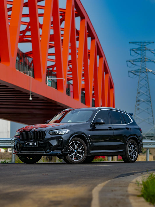 BMW X3 M40 s/x Drive30 G01 LCI & X4 M40 xDrive30 G02 LCI & IX3 BEV G08 LCI 2022-ON with Aftermarket Parts - Front Lip PP from VTEN
