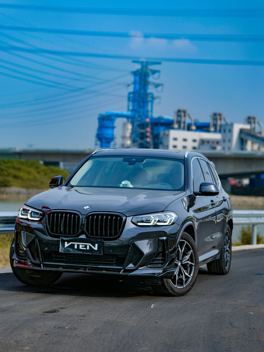 BMW X3 M40 s/x Drive30 G01 LCI & X4 M40 xDrive30 G02 LCI & IX3 BEV G08 LCI 2022-ON with Aftermarket Parts - Front Lip PP from VTEN