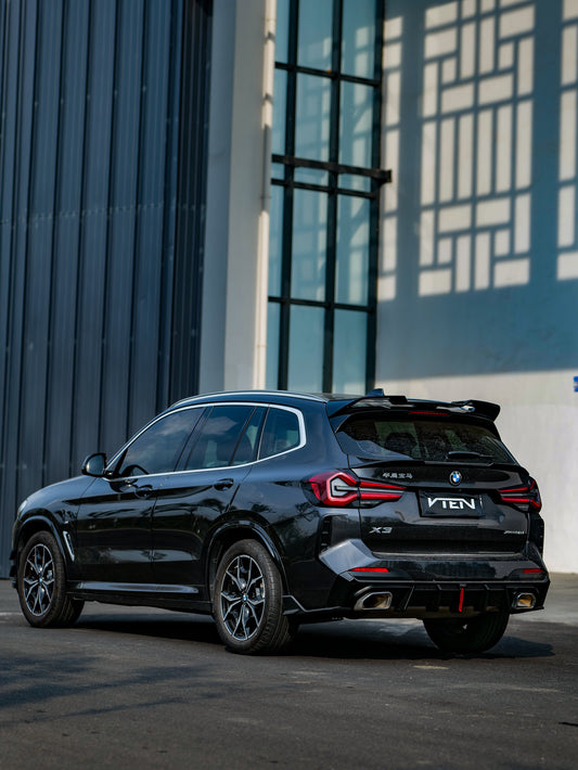 BMW X3 s/x Drive30 G01 LCI & IX3 BEV G08 LCI 2022-ON with Aftermarket Parts - Rear Lip Spoiler ABS from VTEN
