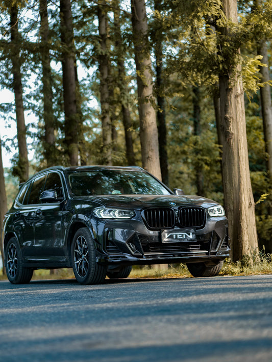 BMW X3 M40 s/x Drive30 G01 LCI & X4 M40 xDrive30 G02 LCI & IX3 BEV G08 LCI 2022-ON with Aftermarket Parts - Front Lip PP from VTEN