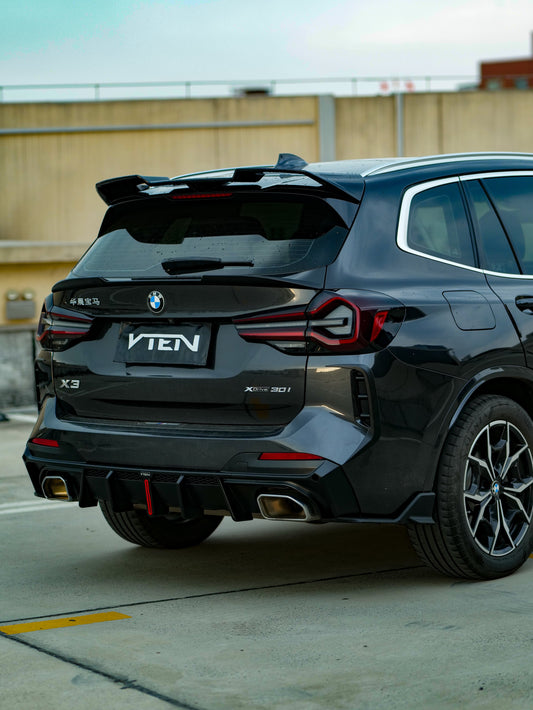 BMW X3 s/x Drive30 G01 LCI & IX3 BEV G08 LCI 2022-ON with Aftermarket Parts - Rear Canards ABS from VTEN