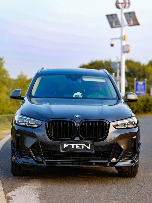 BMW X3 M40 s/x Drive30 G01 LCI & X4 M40 xDrive 30 G02 LCI & IX3 BEV G08 LCI 2022-ON with Aftermarket Parts - Front Lip PP from VTEN