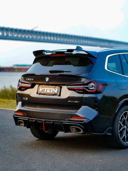 BMW X3 s/x Drive30 G01 LCI & IX3 BEV G08 LCI 2022-ON with Aftermarket Parts - Rear Canards ABS from VTEN