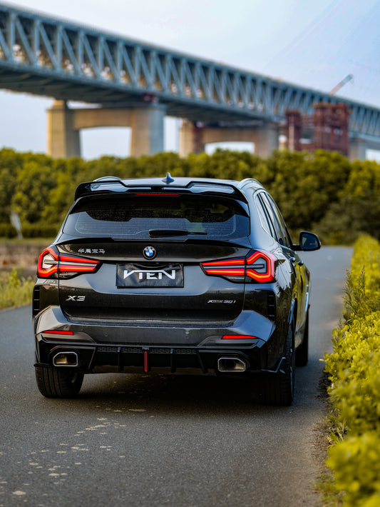 BMW X3 s/x Drive30 G01 LCI & IX3 BEV G08 LCI 2022-ON with Aftermarket Parts - Rear Diffuser & Corner Splitter PP / ABS from VTEN