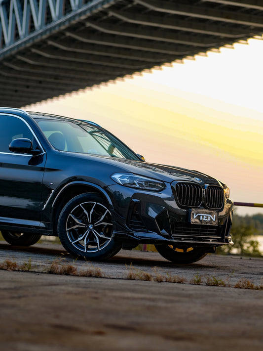 BMW X3 M40 s/x Drive30 G01 LCI & X4 M40 xDrive30 G02 LCI & IX3 BEV G08 LCI 2022-ON with Aftermarket Parts - Front Lip PP from VTEN