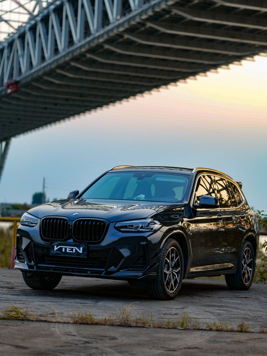 BMW X3 M40 s/x Drive30 G01 LCI & X4 M40 xDrive30 G02 LCI & IX3 BEV G08 LCI 2022-ON with Aftermarket Parts - Front Lip PP from VTEN
