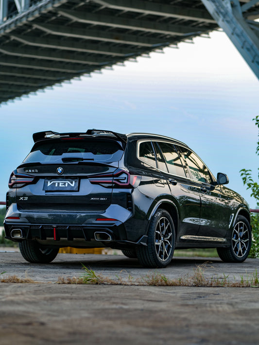 BMW X3 s/x Drive30 G01 LCI & IX3 BEV G08 LCI 2022-ON with Aftermarket Parts - Rear Lip Spoiler ABS from VTEN