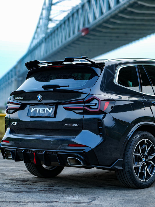 BMW X3 s/x Drive30 G01 LCI & IX3 BEV G08 LCI 2022-ON with Aftermarket Parts - Rear Canards ABS from VTEN