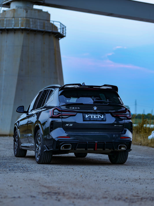 BMW X3 s/x Drive30 G01 LCI & IX3 BEV G08 LCI 2022-ON with Aftermarket Parts - Rear Canards ABS from VTEN