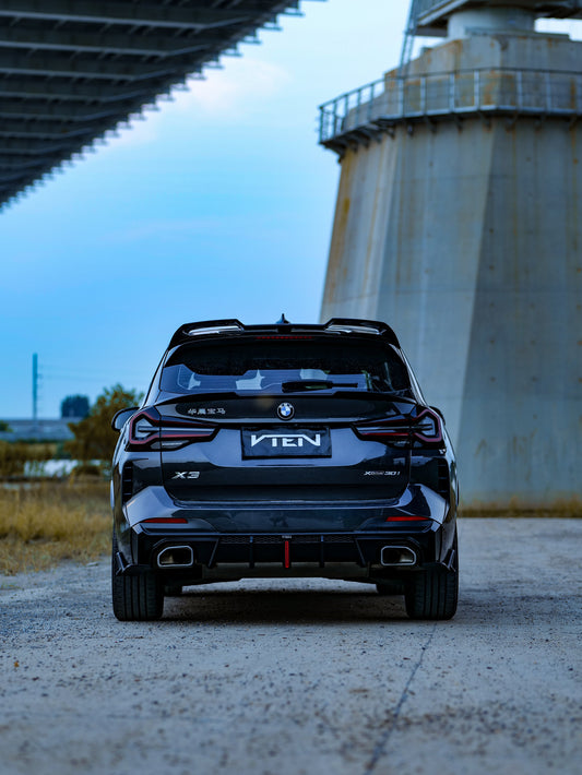 BMW X3 s/x Drive30 G01 LCI & IX3 BEV G08 LCI 2022-ON with Aftermarket Parts - Rear Diffuser & Corner Splitter PP / ABS from VTEN