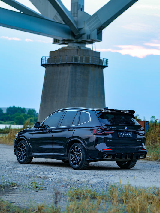 BMW X3 s/x Drive30 G01 LCI & IX3 BEV G08 LCI 2022-ON with Aftermarket Parts - Rear Diffuser & Corner Splitter PP / ABS from VTEN