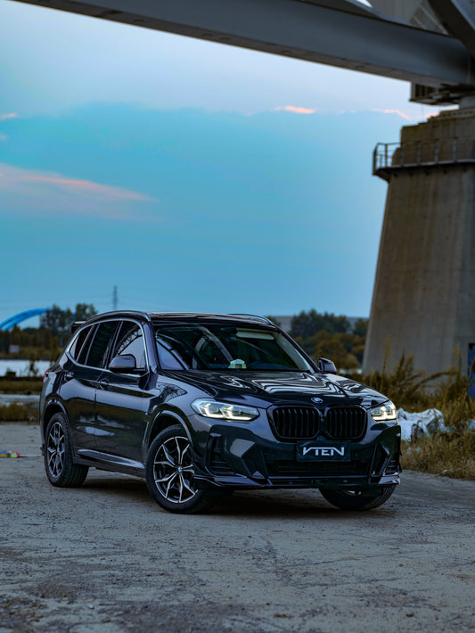 BMW X3 M40 s/x Drive30 G01 LCI & X4 M40 xDrive30 G02 LCI & IX3 BEV G08 LCI 2022-ON with Aftermarket Parts - Front Lip PP from VTEN