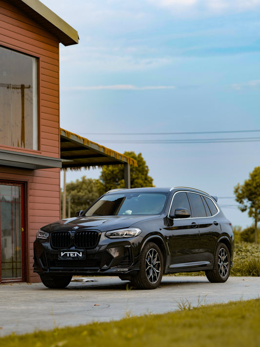 BMW X3 M40 s/x Drive30 G01 LCI & X4 M40 xDrive30 G02 LCI & IX3 BEV G08 LCI 2022-ON with Aftermarket Parts - Front Lip PP from VTEN