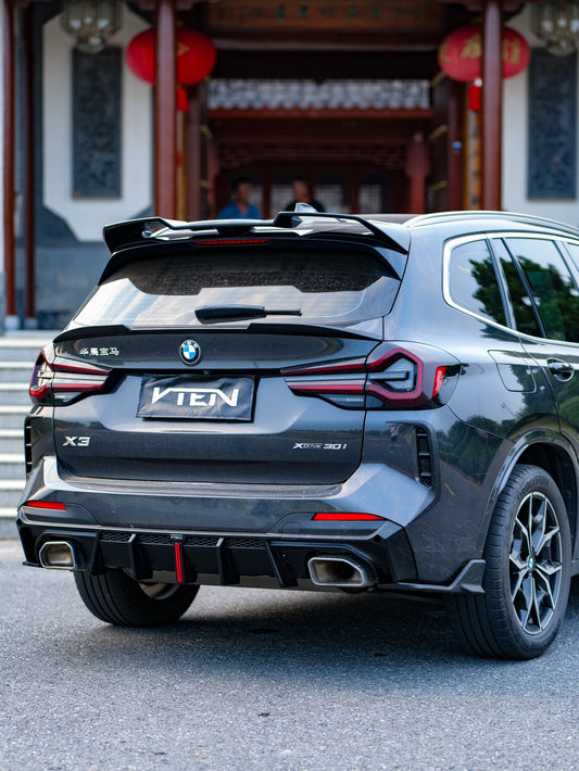 BMW X3 s/x Drive30 G01 LCI & IX3 BEV G08 LCI 2022-ON with Aftermarket Parts - Rear Canards ABS from VTEN