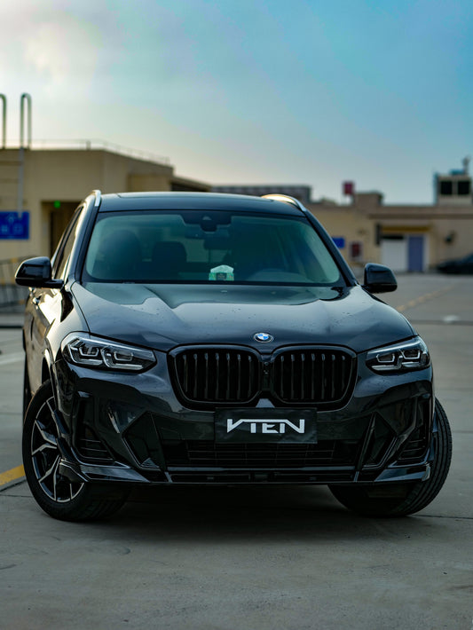 BMW X3 M40 s/x Drive30 G01 LCI & X4 M40 xDrive 30 G02 LCI & IX3 BEV G08 LCI 2022-ON with Aftermarket Parts - Front Lip PP from VTEN
