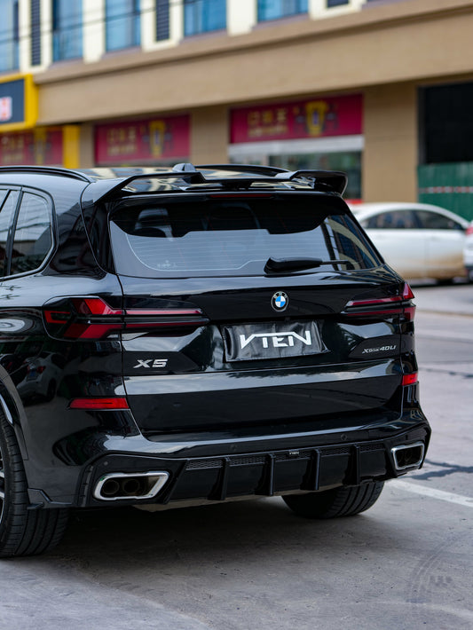 BMW X5 G05 M50i X/S Drive 40i (with M-Package) (Fits Both Pre-LCI & LCI)2019-ON with Aftermarket Parts - Rear Roof Spoiler ABS from VTEN