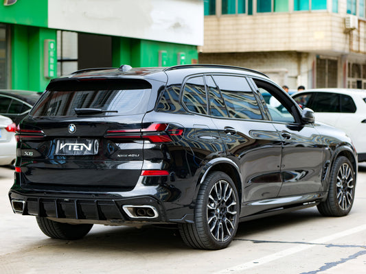 Upgrade Your BMW X5 G05 M50i X/S Drive 40i (with M-Package) (Fits Both Pre-LCI & LCI)2019-ON with VTEN's Aftermarket Parts - Rear Diffuser & Canards PP. A complete transformation of style and performance.