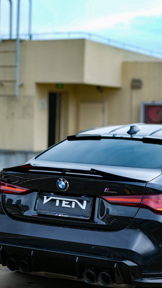 BMW 4 series 430i M440i G22 2020-ON & M4 / M4C / M4CS G82 2021-ON with Aftermarket Parts - Rear Roof Spoiler ABS from VTEN