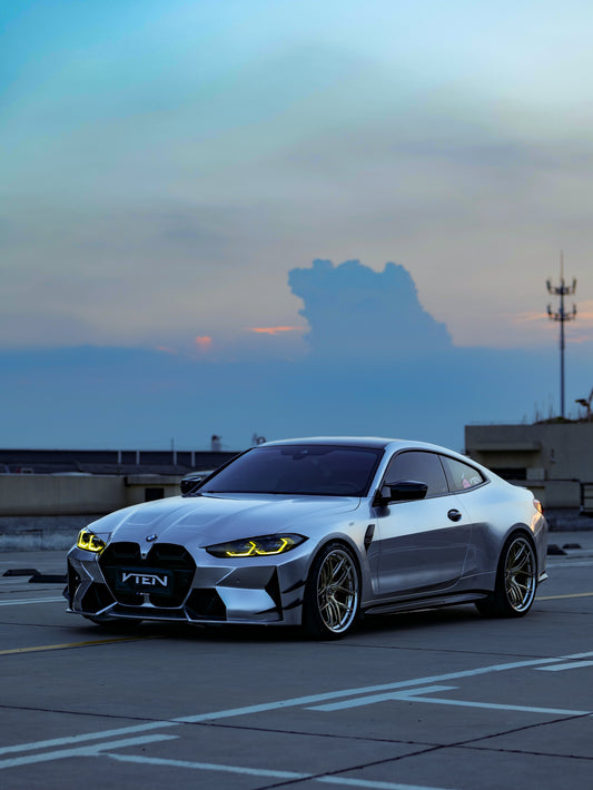 BMW M3 G80 G81 & M4 G82 G83 2021-ON with Aftermarket Parts - Front Canards Pre-preg Carbon Fiber from VTEN