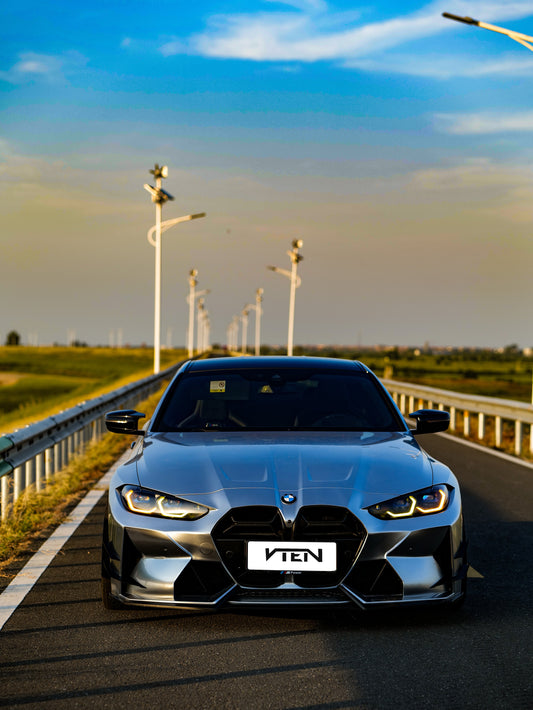 BMW M3 G80 G81 & M4 G82 G83 2021-ON with Aftermarket Parts - Front Bumper Pre-preg Carbon Fiber from VTEN