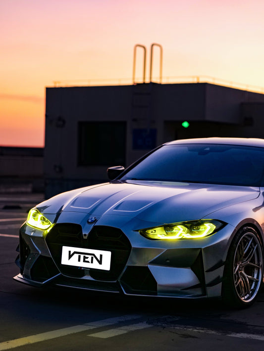 BMW M3 G80 G81 & M4 G82 G83 2021-ON with Aftermarket Parts - Front Canards Pre-preg Carbon Fiber from VTEN