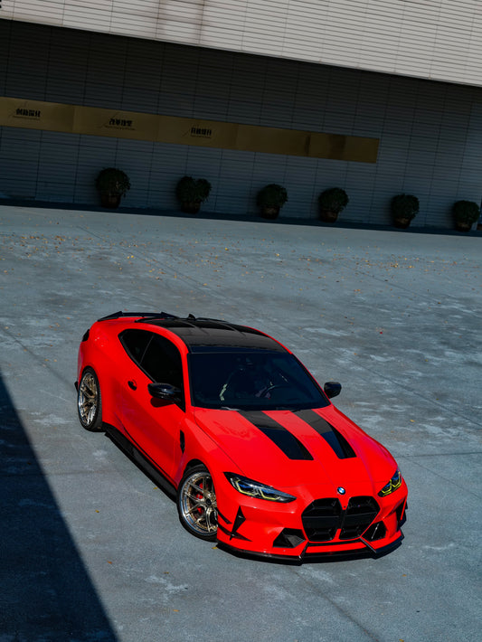 BMW M3 G80 G81 & M4 G82 G83 2021-ON with Aftermarket Parts - Front Canards Pre-preg Carbon Fiber from VTEN