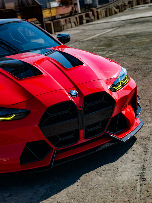 BMW M3 G80 G81 & M4 G82 G83 2021-ON with Aftermarket Parts - Front Lip Carbon Fiber from VTEN