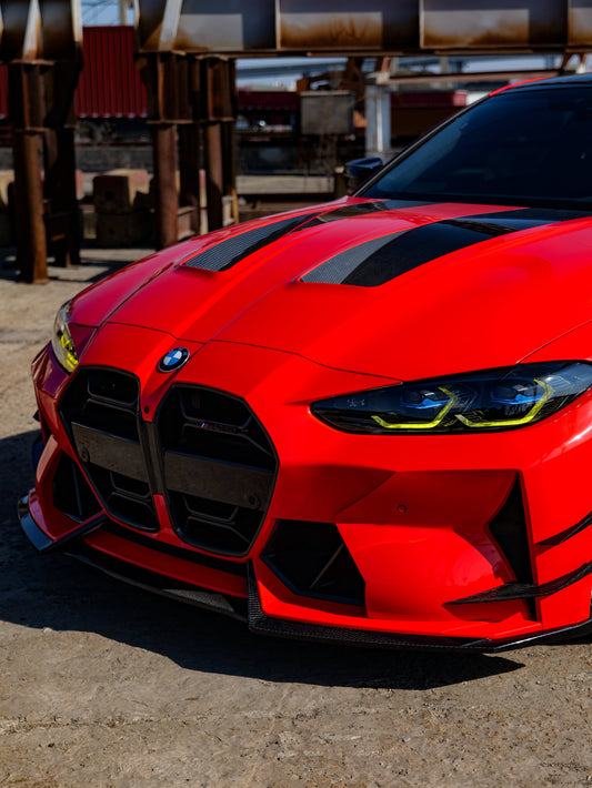 BMW M3 G80 G81 & M4 G82 G83 2021-ON with Aftermarket Parts - Front Canards Pre-preg Carbon Fiber from VTEN