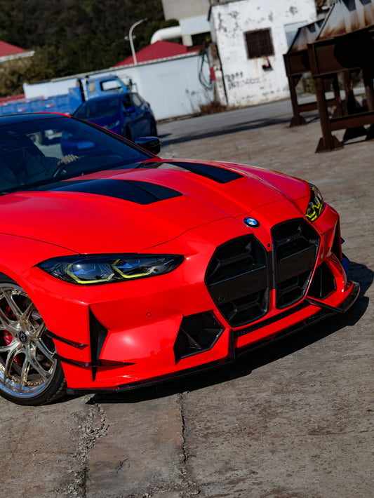 BMW M3 G80 G81 & M4 G82 G83 2021-ON with Aftermarket Parts - Front Lip Carbon Fiber from VTEN