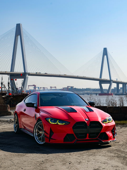 BMW M3 G80 G81 & M4 G82 G83 2021-ON with Aftermarket Parts - Front Lip Carbon Fiber from VTEN