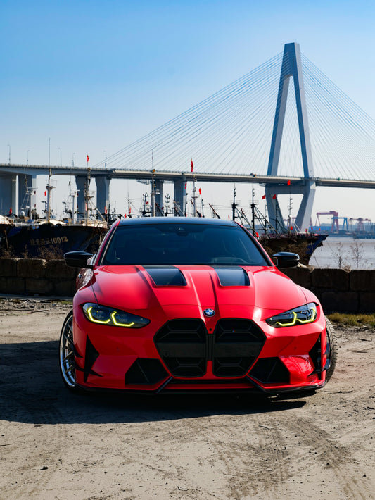 BMW M3 G80 G81 & M4 G82 G83 2021-ON with Aftermarket Parts - Front Bumper Pre-preg Carbon Fiber from VTEN