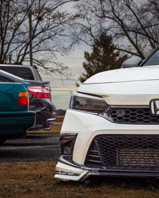 Honda Civic 11th Gen FE1 FE2 FE4 2022-ON & Civic 11th Gen FL1 FL2 FL4 2022-ON with Aftermarket Parts - V1 Style Front Lip Spliter PP from Yofer USA