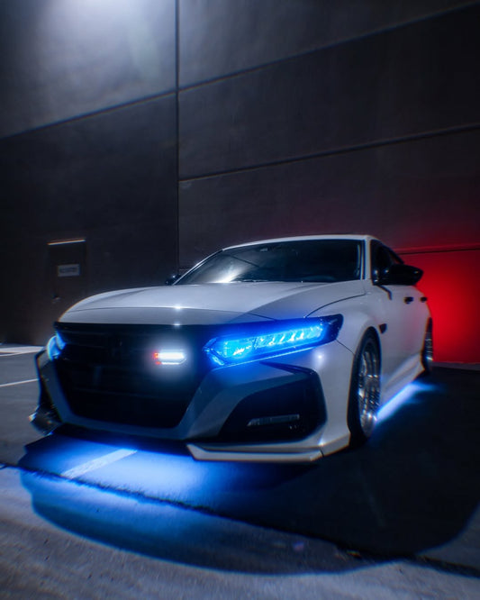 Honda Accord 10th Gen Pre-facelift 2018-2020 with Aftermarket Parts - Front Bumper PP from Yofer USA