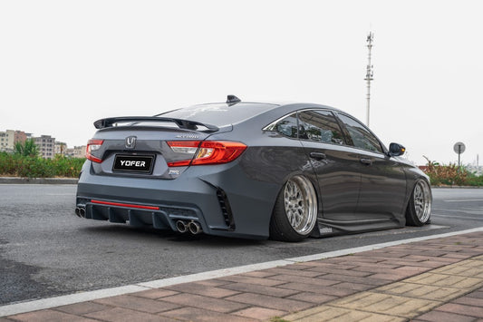 Honda Accord 10th 10.5th Gen 2018-2022 with Aftermarket Parts - Rear Bumper PP from Yofer USA