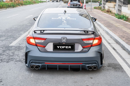 Honda Accord 10th 10.5th Gen 2018-2022 with Aftermarket Parts - Rear Bumper PP from Yofer USA