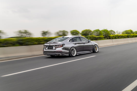 Honda Accord 10th 10.5th Gen 2018-2022 with Aftermarket Parts - V1 Style Rear Diffuser & Rear Canards PP from Yofer USA